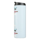 花の木に青い鳥かわいい タンブラー (回転右)