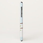 花の木のかわいく青い鳥 Case-Mate iPhoneケース (裏面/左)