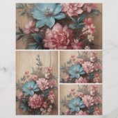 花の木のジャーナリングスポットカードデコール (正面)