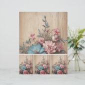 花の木のジャーナリングスポットカードデコール (スタンド正面)