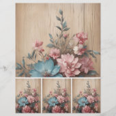 花の木のジャーナリングスポットカードデコール (正面)