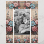 花の木のジャーナリングスポットカードデコール (正面)