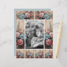 花の木のジャーナリングスポットカードデコール