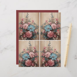 花の木のジャーナリングスポットカードデコール