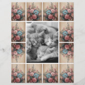 花の木のジャーナリングスポットカードデコール (正面)