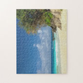 花の木のビーチ ジグソーパズル (縦)