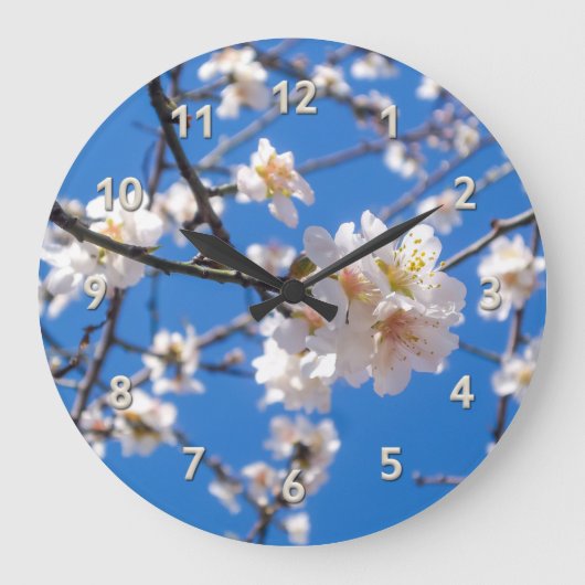 花の木の壁時計 ラージ壁時計 (正面)