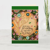 花の木の相互の家への道の名言 カード (正面)