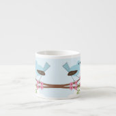 花の木の青い鳥 エスプレッソカップ (正面)