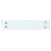 花の木の青い鳥 ショートテーブルランナー (横)