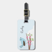 花の木の青い鳥 ラゲッジタグ (正面縦)