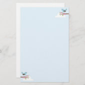 花の木の青い鳥 便箋 (正面/裏面)