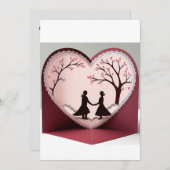 花の木の3Dエネルギー 招待状 (正面/裏面)