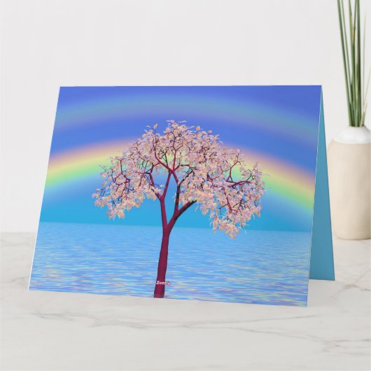 花の木 カード (裏面)