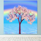 花の木 キャンバスプリント (インサイチュ (ウッドフロア))