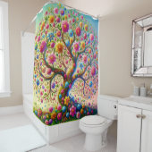 花の木 シャワーカーテン (インサイチュ)
