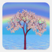 花の木 スクエアシール (正面)