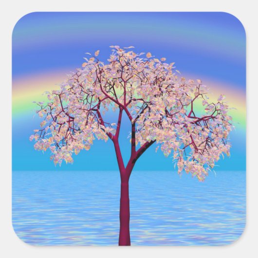 花の木 スクエアシール (正面)