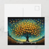 花の木 秋の休日 感謝祭 ポストカード (正面/裏面)