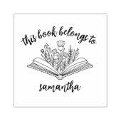 花の本この本は所有している ラバースタンプ (インプリント)