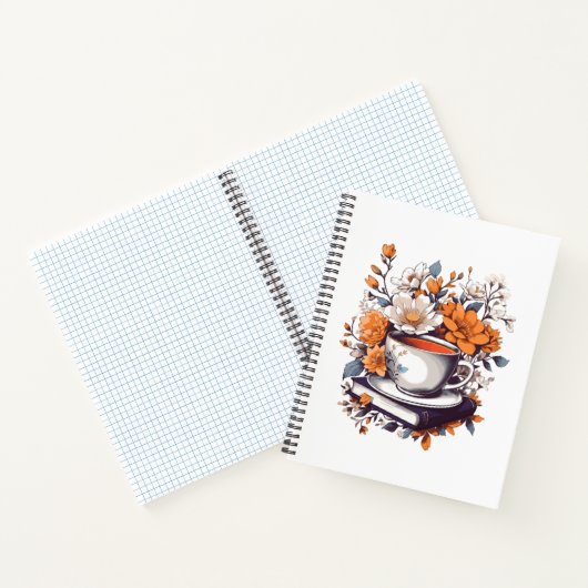 花の本と茶 – フローラ本愛好家 ノートブック (内部)