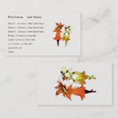 花の本の芸術のトリリウムとトラお洒落リリー 名刺 (正面/裏面)