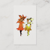 花の本の芸術のトリリウムとトラお洒落リリー 名刺 (裏面)