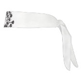 花の束の白黒写真 タイヘッドバンド (回転90)