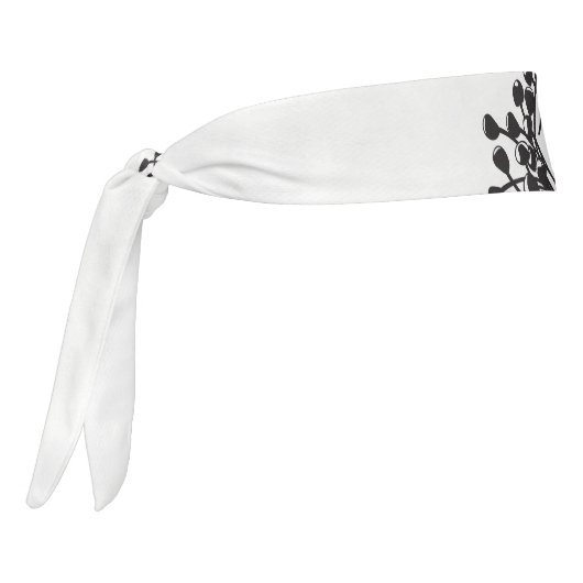 花の束の白黒写真 タイヘッドバンド (回転270)