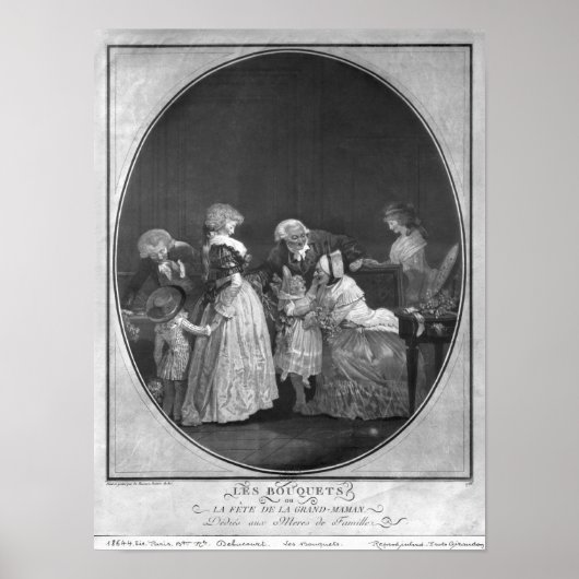 花の束や祝祖母 ポスター (正面)