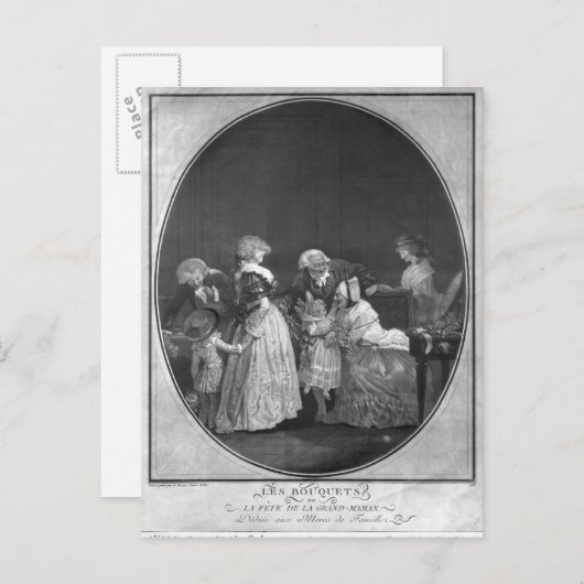 花の束や祝祖母 ポストカード (正面/裏面)