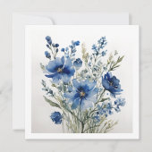 花の束エレガント水色 (正面)