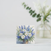 花の束エレガント水色 エンクロージャーカード (スタンド正面)