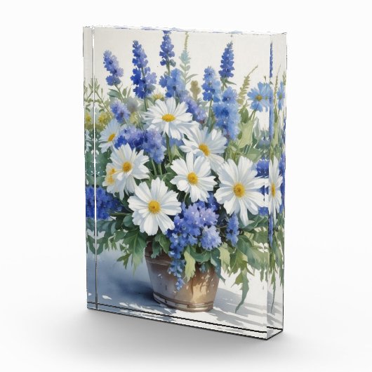 花の束エレガント水色 フォトブロック (右)