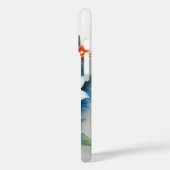 花の束エレガント水色 Case-Mate iPhoneケース (裏面 / 左)