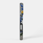 花の束エレガント水色 iPhone 16ケース (右側面)