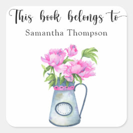 花の束 – この本は属している スクエアシール