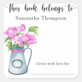 花の束 – この本は属している スクエアシール