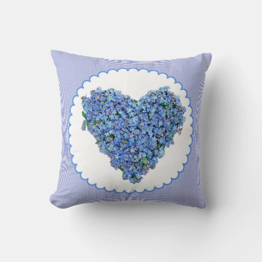 花の枕忘れハート クッション (正面)