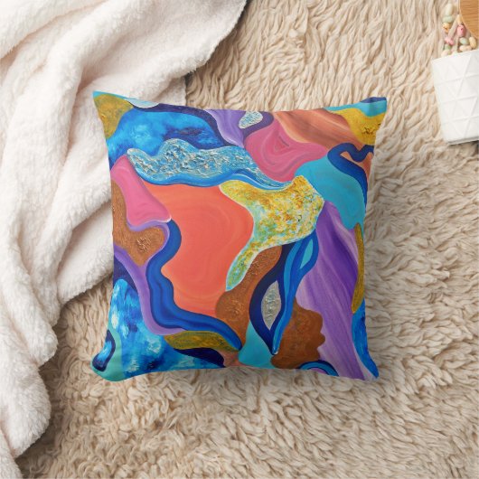 花の枕 クッション (ブランケット)