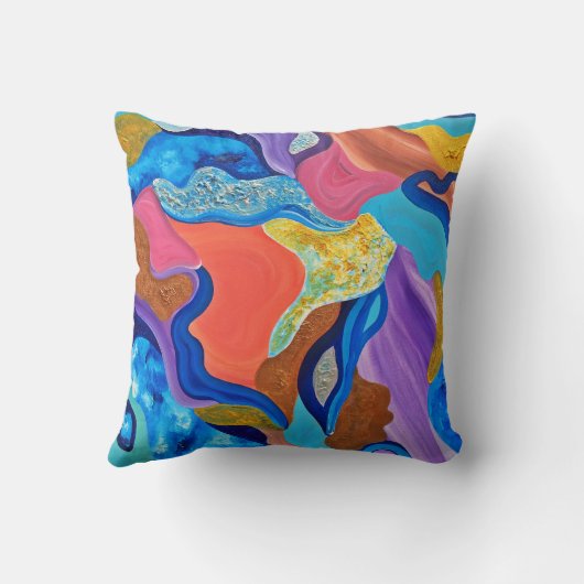 花の枕 クッション (裏面)