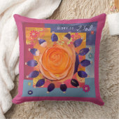 花の枕 クッション (ブランケット)