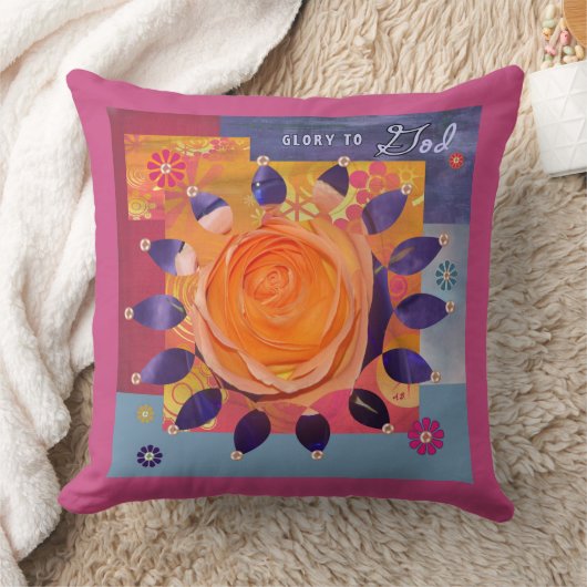 花の枕 クッション (ブランケット)