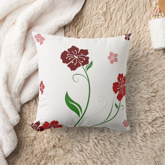 花の枕 クッション (ブランケット)