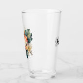 花の果実との水色のブケ葉ー タンブラーグラス (左)