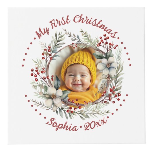 花の果実のフォトキューブとクリスマスリース フォトキューブ (右)