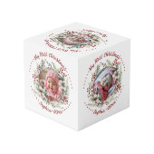 花の果実のフォトキューブとクリスマスリース フォトキューブ (裏面アングル)