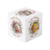 花の果実のフォトキューブとクリスマスリース フォトキューブ (正面アングル)