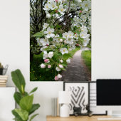 花の枝に ポスター (ホームオフィス)