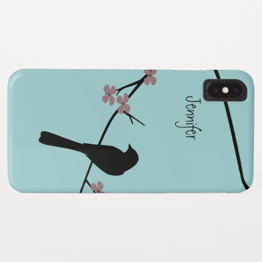 花の枝の鳥 Case-Mate iPhoneケース (裏面(横))